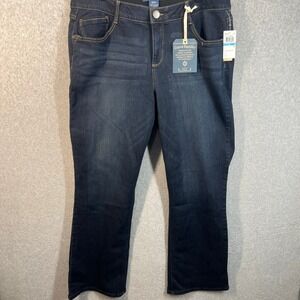 Democracy Jeans Womens 20W Dark Wash Ab solution Itty Bitty Bootcut NWT